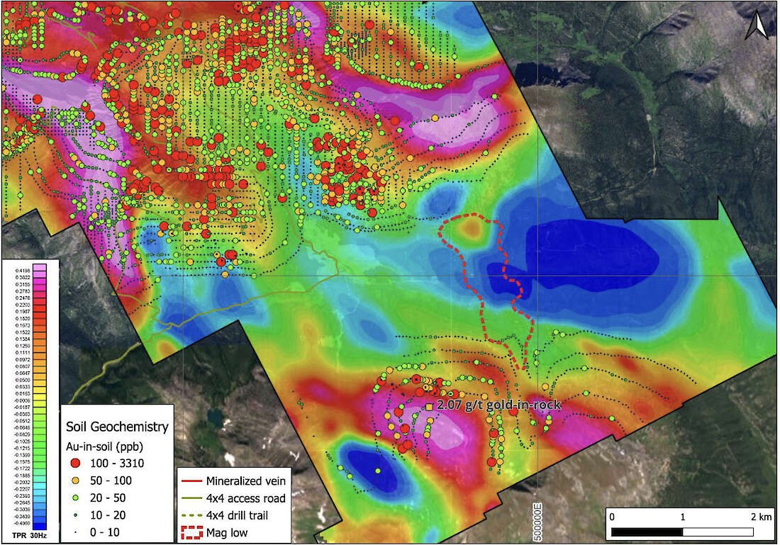 Soil geochemistry map